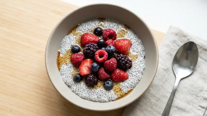 Berry chia pudding