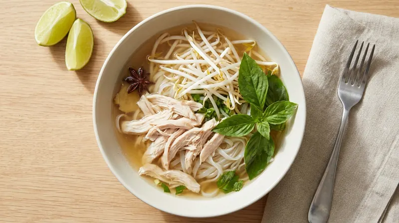 Vietnamese-style chicken pho