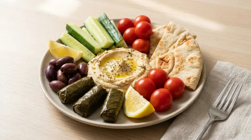 Mediterranean mezze board